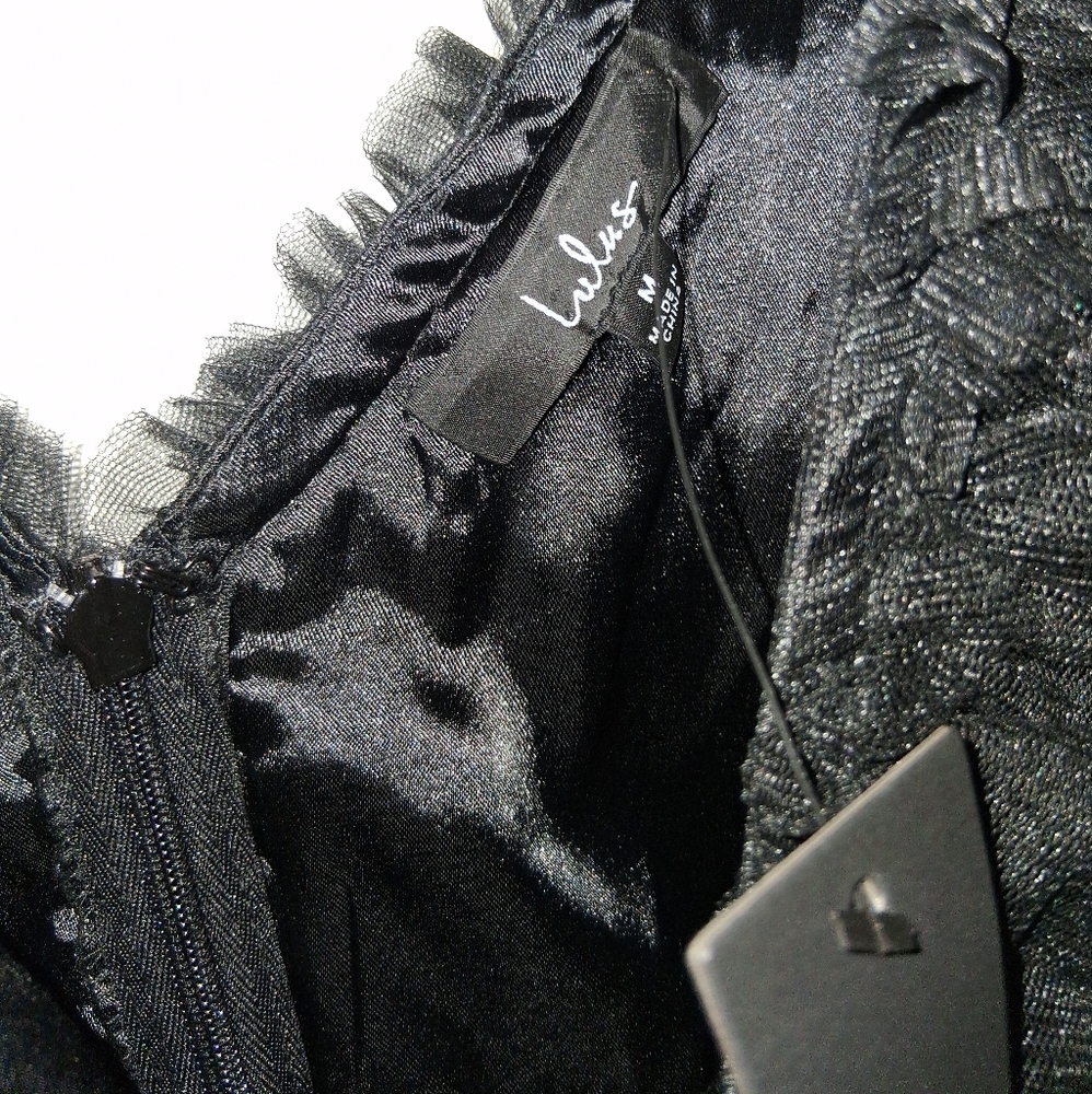 NWT LULU'S Tiered Tulle Mini Dress - Picture 7 of 9